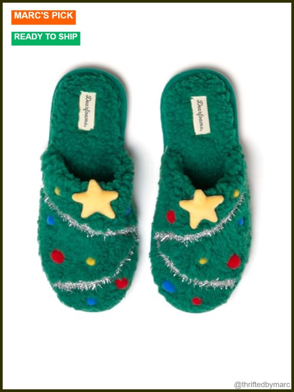 Ugly Sweater Christmas Memory Foam Slippers Indoor Outdoor
